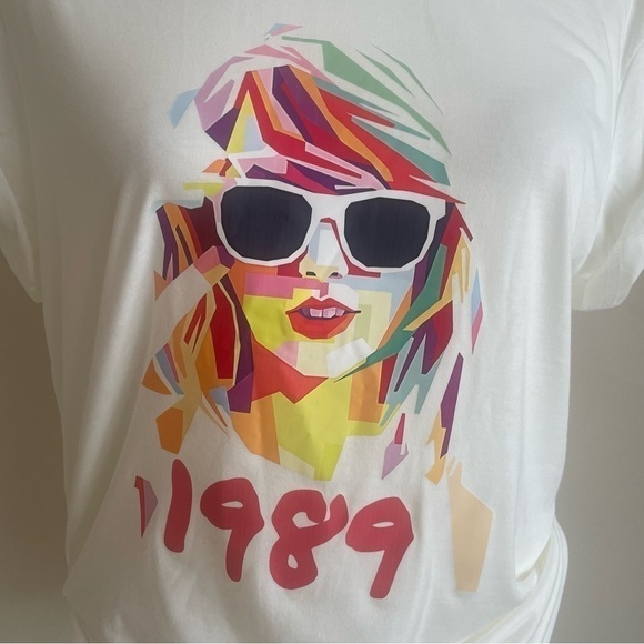 NWT “1989” Inspired Sweater T-Shirt – White – Size S - Picture 9 of 11